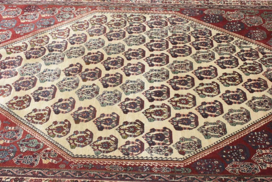 Qashqai Perserteppich aus Iran, 245 × 153 cm