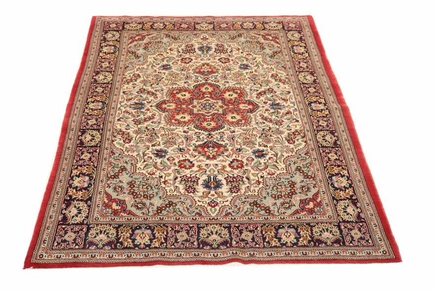 Handgeknüpfter Ghom Perserteppich, 225 × 146 cm, Wolle