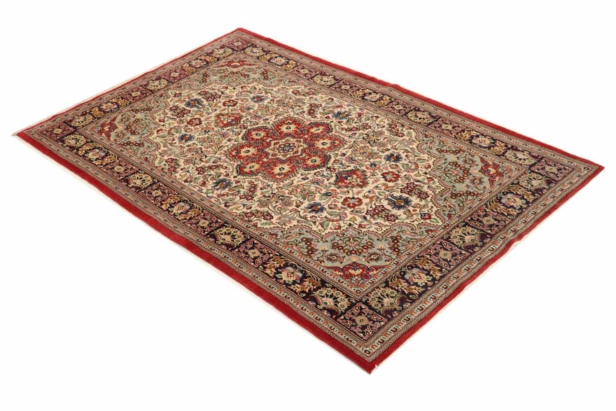 Handgeknüpfter Ghom Perserteppich, 225 × 146 cm, Wolle