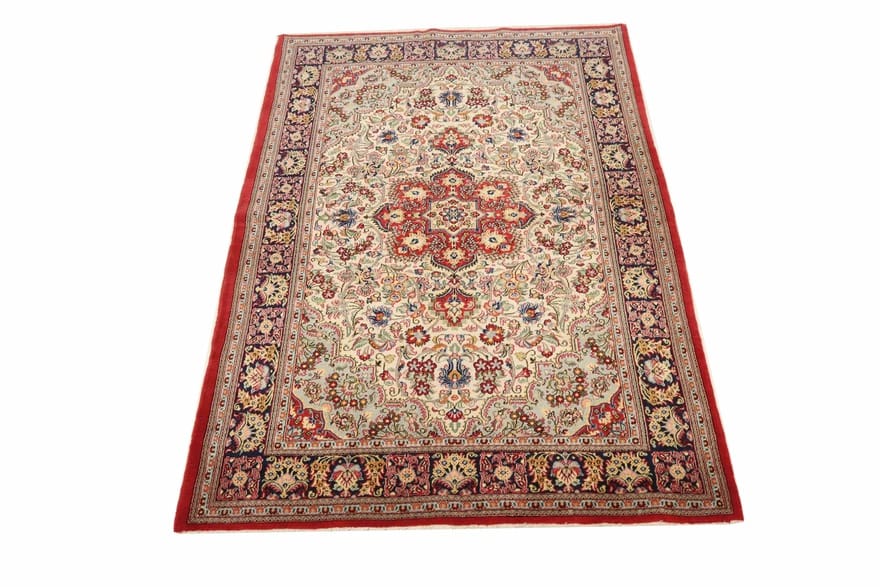 Handgeknüpfter Ghom Perserteppich, 225 × 146 cm, Wolle