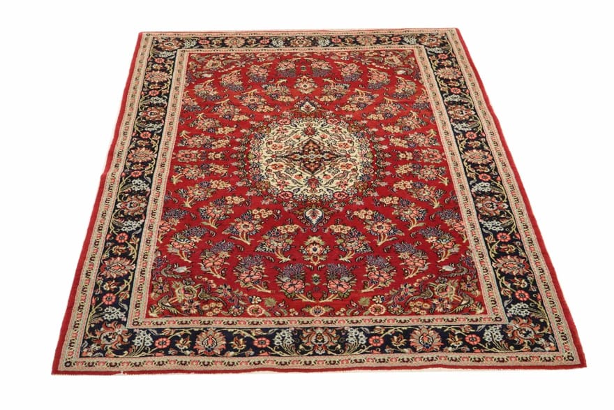 Ghom Perserteppich aus Iran, 220 × 145 cm