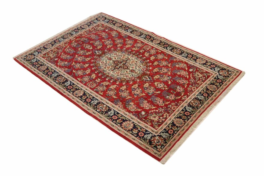 Ghom Perserteppich aus Iran, 220 × 145 cm