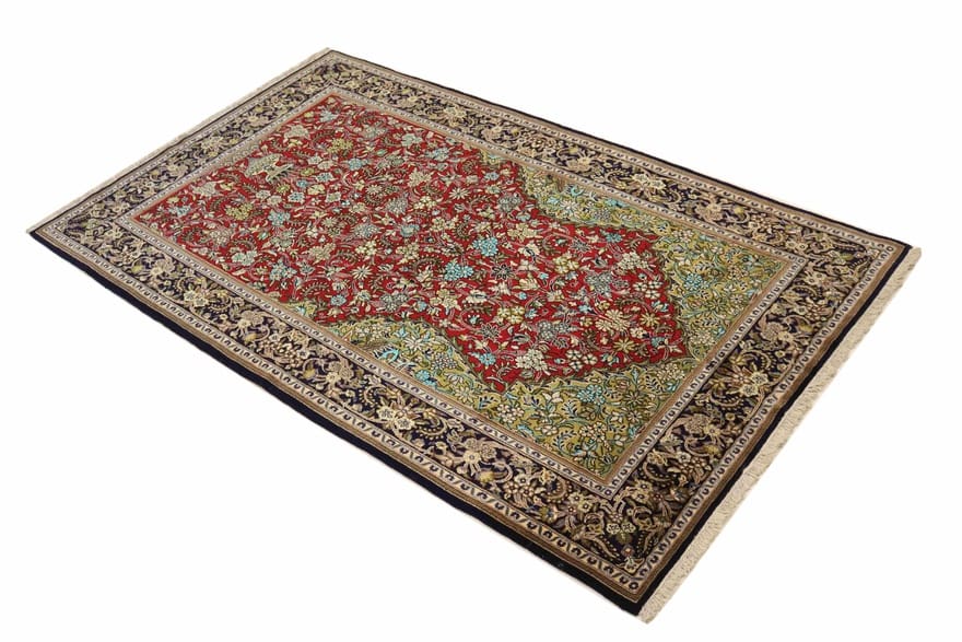 Ghom Perserteppich aus Iran, 238 × 145 cm