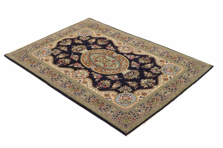 Ghom Perserteppich aus Iran, 215 × 140 cm