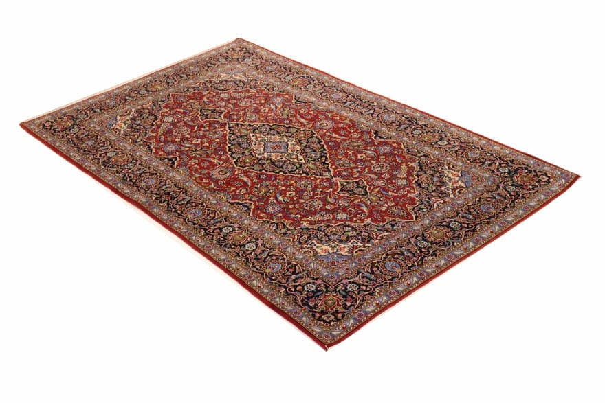 Kashan Perserteppich aus Iran, 222 × 142 cm
