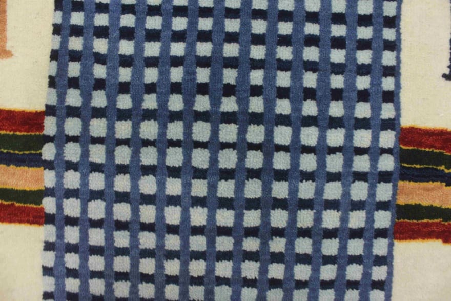 abstrakter-reiter-teppich-251x173-cm-handgeknupft-loribaft-2 Handgeknüpfter Loribaft Orientteppich, 249 × 172 cm, Wolle