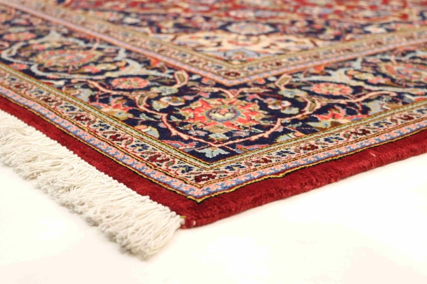 Handgeknüpfter Kashan Perserteppich, 222 × 143 cm, Wolle