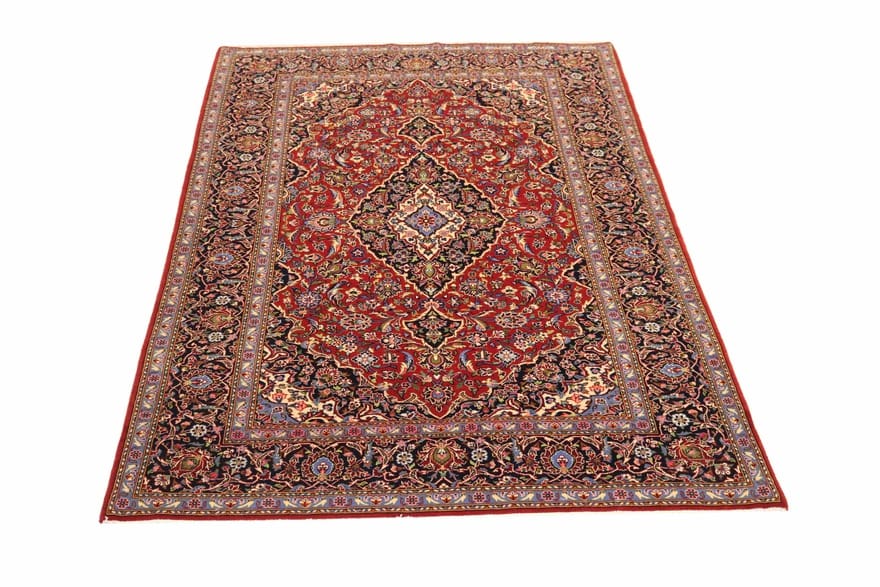 Kashan Perserteppich aus Iran, 225 × 143 cm