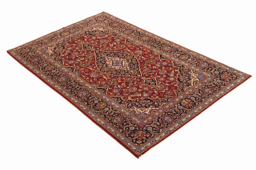 Kashan Perserteppich aus Iran, 225 × 143 cm