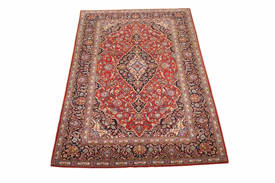 Kashan Perserteppich aus Iran, 225 × 143 cm