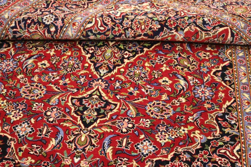 Kashan Perserteppich aus Iran, 225 × 143 cm