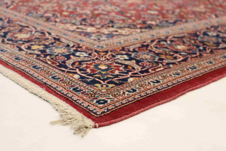 Kashan Perserteppich antik, 215 × 140 cm, Wolle