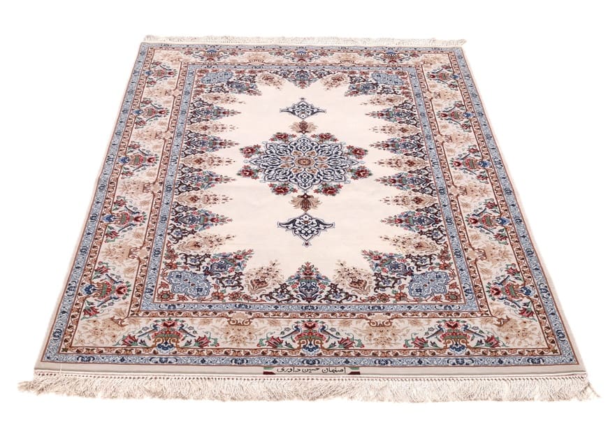 Handgeknüpfter Isfahan Perserteppich 203 × 130 cm