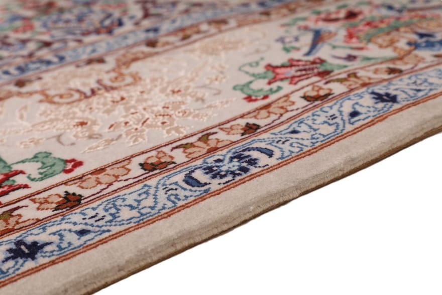 Handgeknüpfter Isfahan Perserteppich 203 × 130 cm