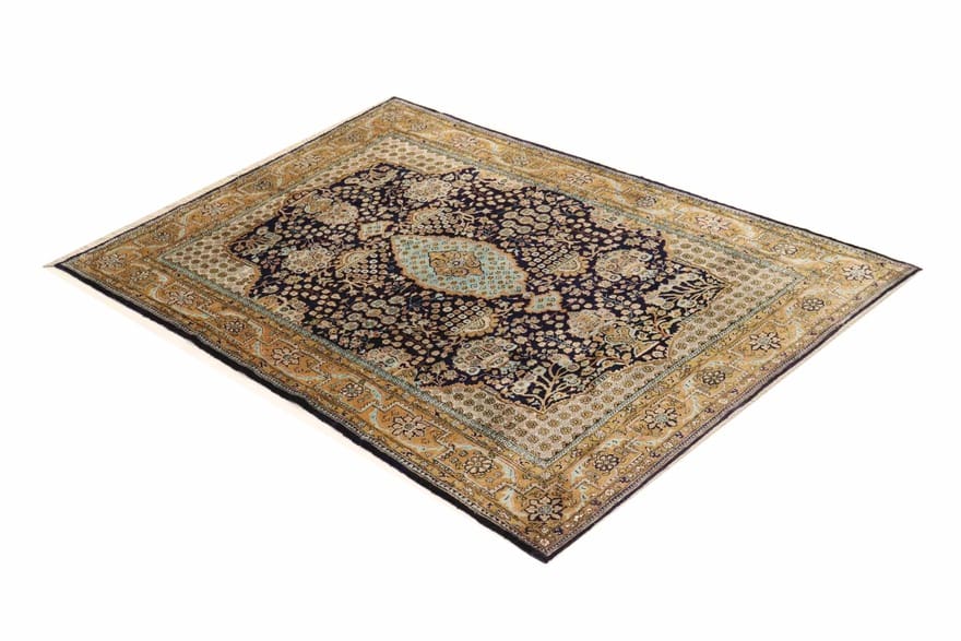 Ghom Seidenteppich 202×138 cm – Luxuriös handgeknüpft
