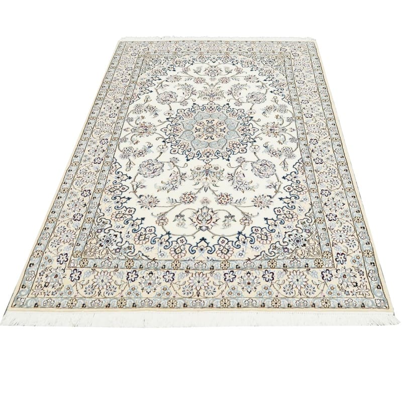 Nain Perserteppich 212 × 131 cm aus Wolle & Seide, handgeknüpft