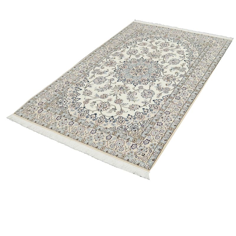 Nain Perserteppich 212 × 131 cm aus Wolle & Seide, handgeknüpft