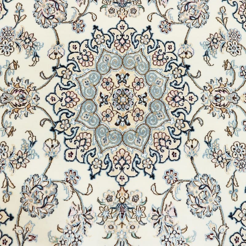 Nain Perserteppich 212 × 131 cm aus Wolle & Seide, handgeknüpft