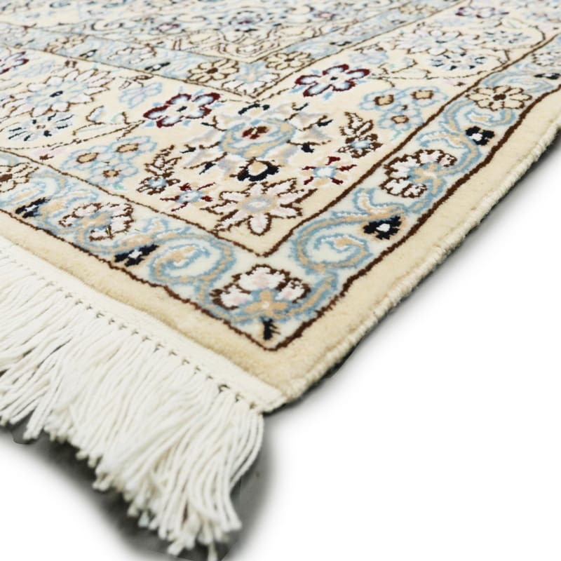 Nain Perserteppich 212 × 131 cm aus Wolle & Seide, handgeknüpft