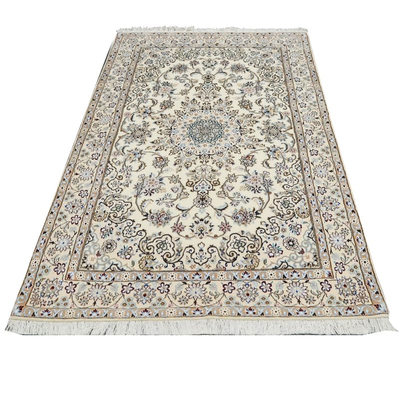 Nain Perserteppich 214 × 126 cm aus Wolle & Seide, handgeknüpft