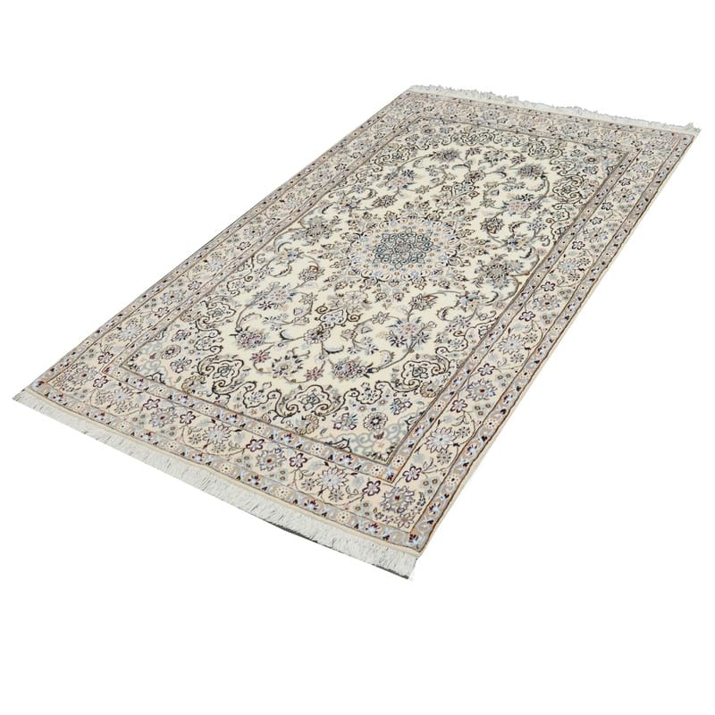 Nain Perserteppich 214 × 126 cm aus Wolle & Seide, handgeknüpft