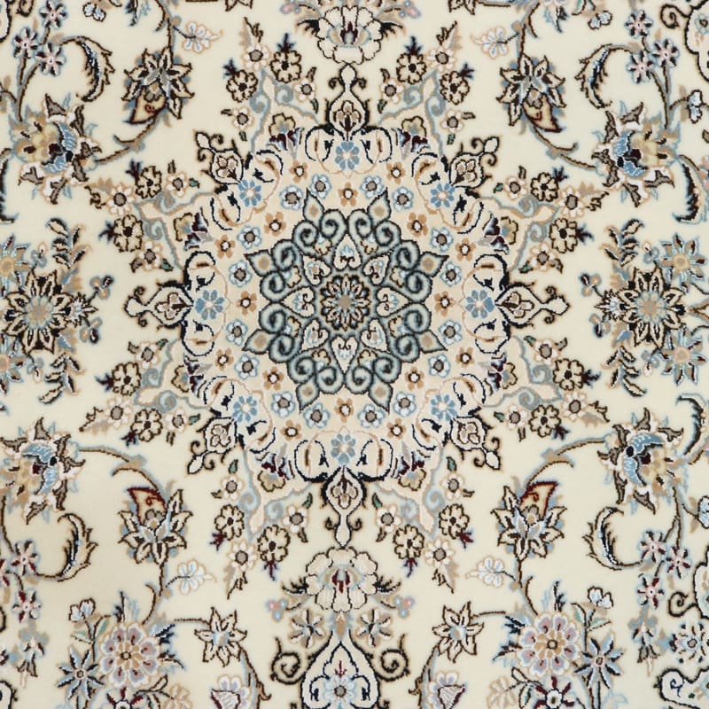 Nain Perserteppich 214 × 126 cm aus Wolle & Seide, handgeknüpft