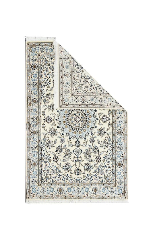 Handgeknüpfter Nain Perserteppich, 207 × 129 cm, Wolle & Seide