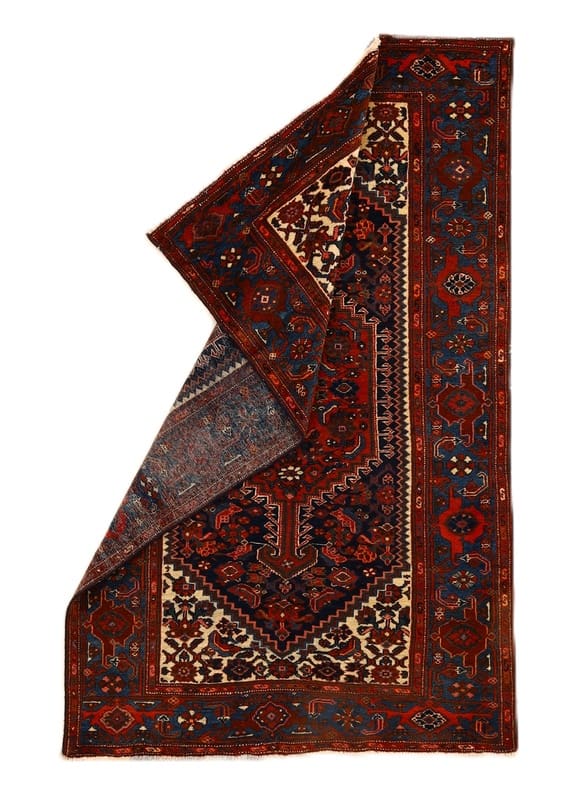 Antiker Zanjan Perserteppich aus Iran, 201 × 128 cm