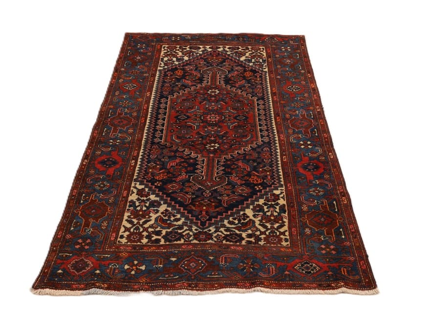 Antiker Zanjan Perserteppich aus Iran, 201 × 128 cm