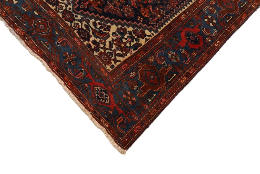 Antiker Zanjan Perserteppich aus Iran, 201 × 128 cm