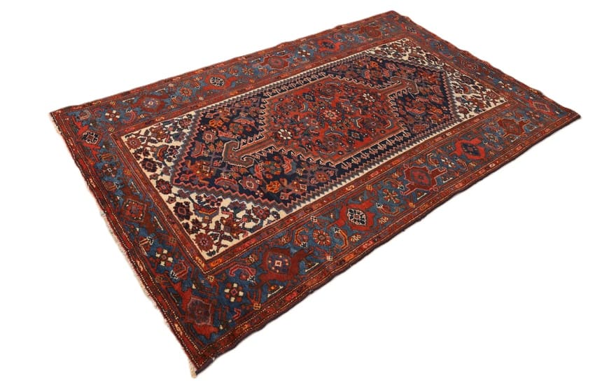 Antiker Zanjan Perserteppich aus Iran, 201 × 128 cm
