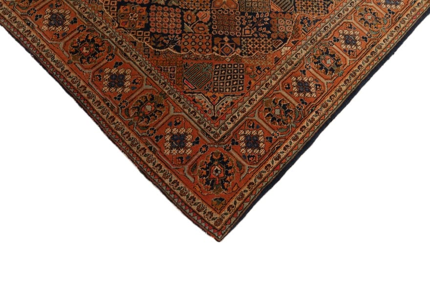 Kashan Perserteppich antik, 207 × 133 cm, Wolle