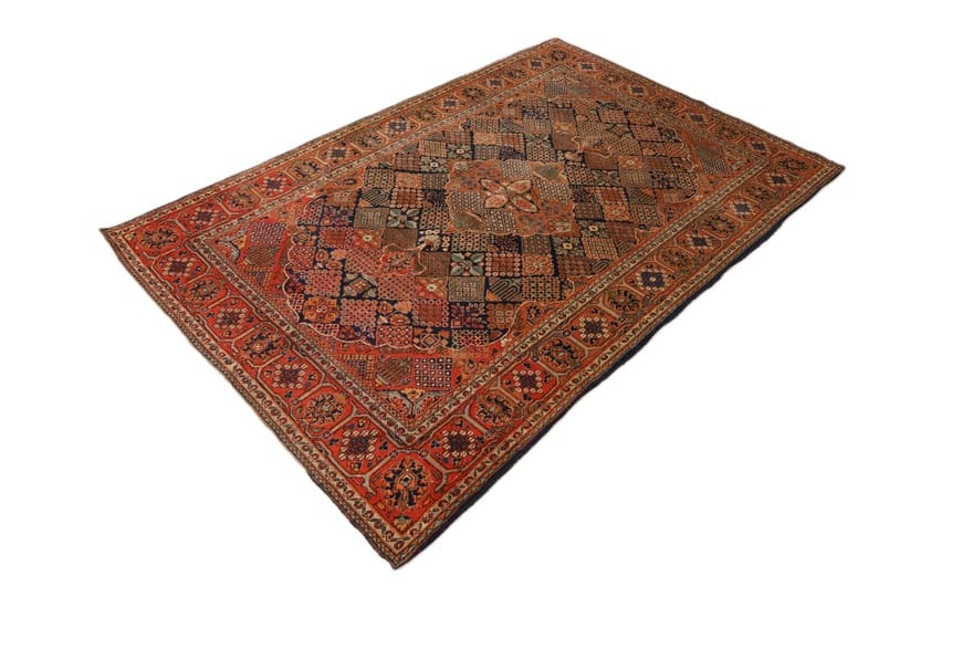 Kashan Perserteppich antik, 207 × 133 cm, Wolle