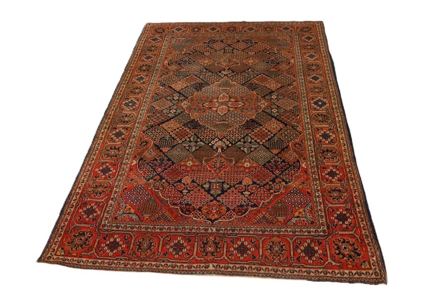 Kashan Perserteppich antik, 207 × 133 cm, Wolle