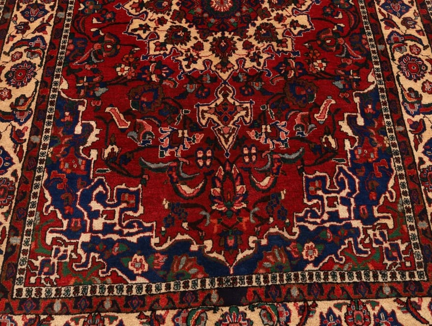 Perserteppich 212 × 140 cm aus Wolle, handgeknüpft