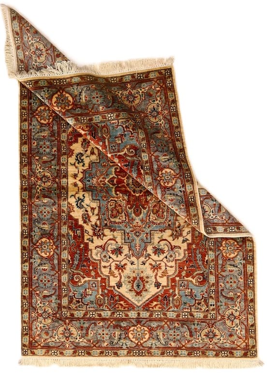 Handgeknüpfter Heriz Ziegler Orientteppich, 183 × 124 cm, Wolle
