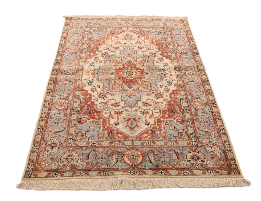Handgeknüpfter Heriz Ziegler Orientteppich, 183 × 124 cm, Wolle