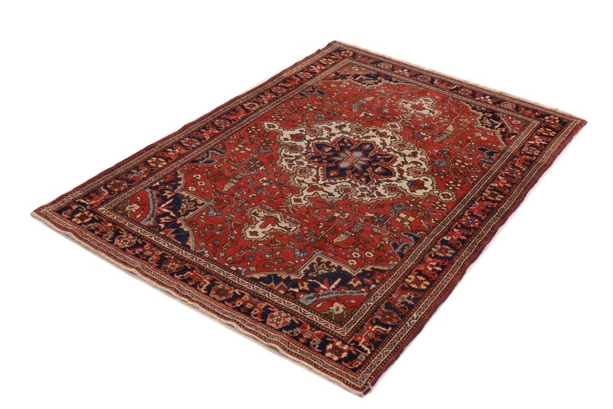 Farahan Perserteppich 194 × 137 cm aus Wolle, handgeknüpft