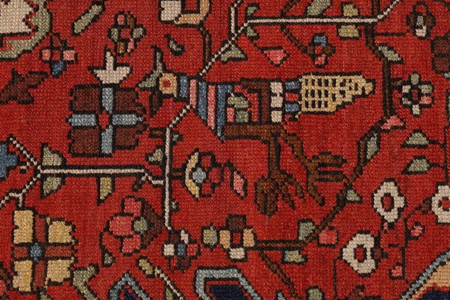 Farahan Perserteppich 194 × 137 cm aus Wolle, handgeknüpft