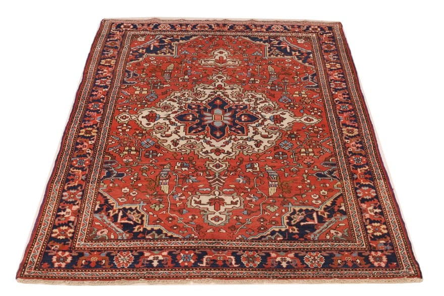 Farahan Perserteppich 194 × 137 cm aus Wolle, handgeknüpft