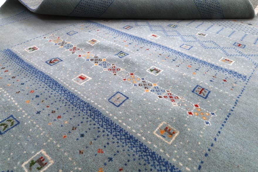loribaft-orientteppich-182x121-cm-handgeknupft-aus-wolle-10 Handgeknüpfter Loribaft Orientteppich, 180 × 120 cm, Wolle