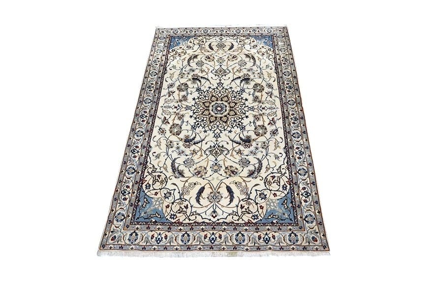 Nain Perserteppich 211 × 121 cm aus Wolle & Seide, handgeknüpft