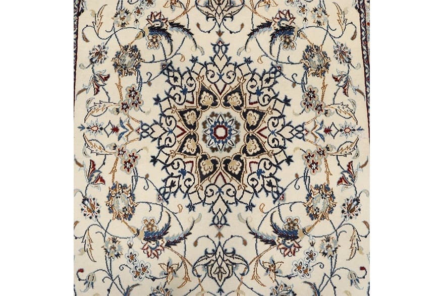 Nain Perserteppich 211 × 121 cm aus Wolle & Seide, handgeknüpft
