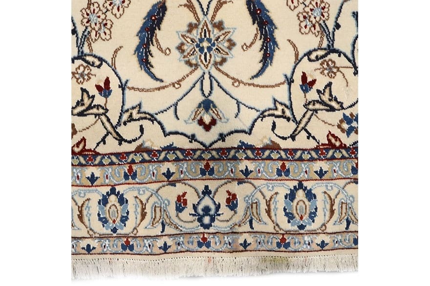 Nain Perserteppich 211 × 121 cm aus Wolle & Seide, handgeknüpft