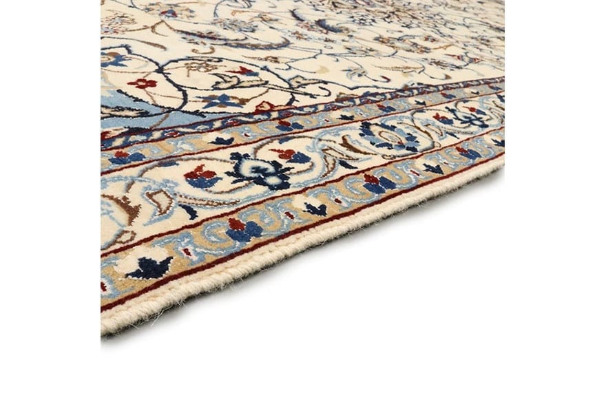 Nain Perserteppich 211 × 121 cm aus Wolle & Seide, handgeknüpft