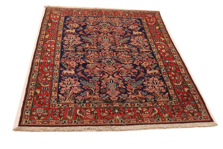 ghom-teppich-208x139-cm-hochwertiger-seidenteppich-handgeknupft-1 Ghom Perserteppich 206 × 138 cm aus Wolle & Seide, handgeknüpft