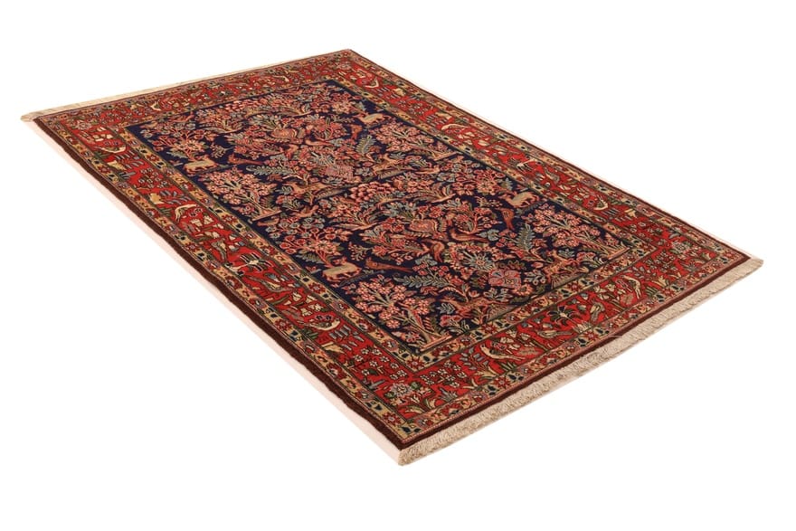 ghom-teppich-208x139-cm-hochwertiger-seidenteppich-handgeknupft-2 Ghom Perserteppich 206 × 138 cm aus Wolle & Seide, handgeknüpft