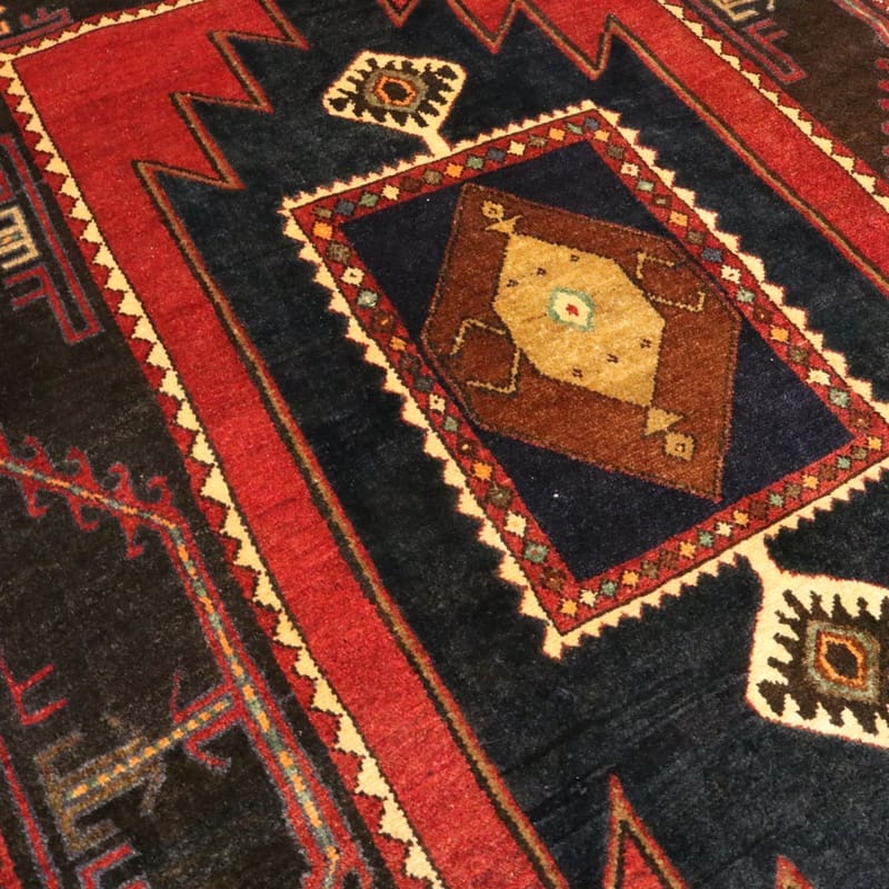 Zanjan Perserteppich aus Iran, 205 × 139 cm
