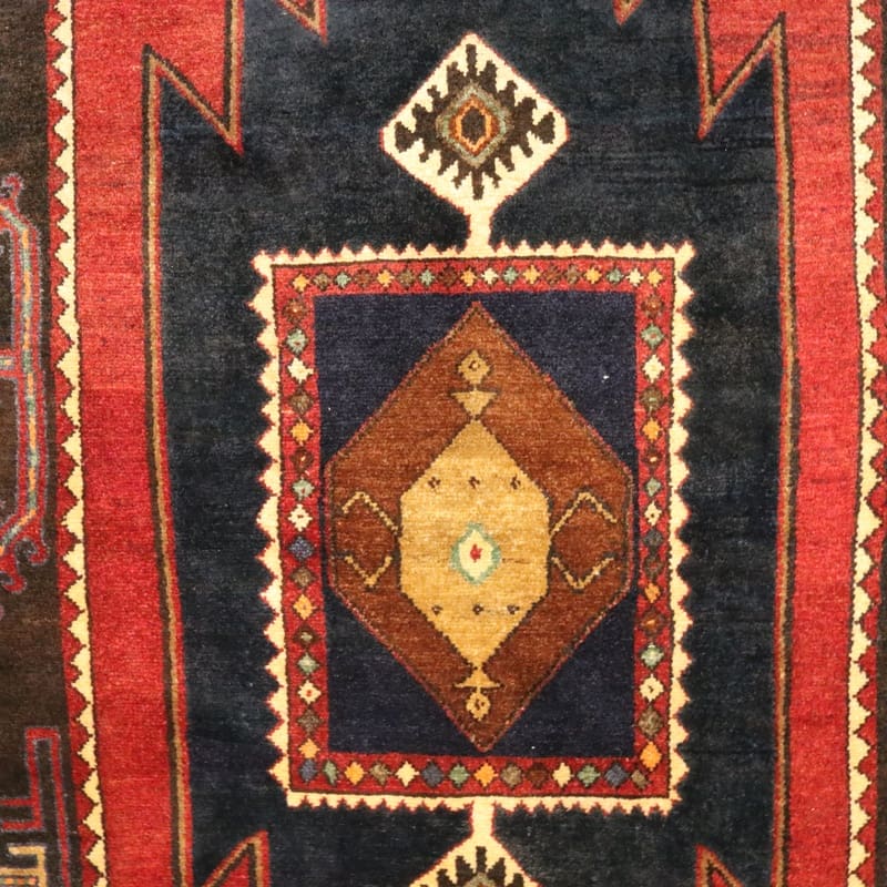 Zanjan Perserteppich aus Iran, 205 × 139 cm