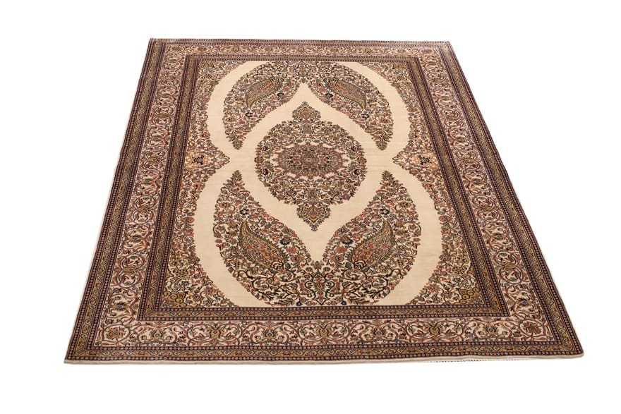 kashmir-seidenteppich-193x125-cm-fein-geknupft-orientteppich-1 Handgeknüpfter Kashmir Orientteppich 191 × 124 cm